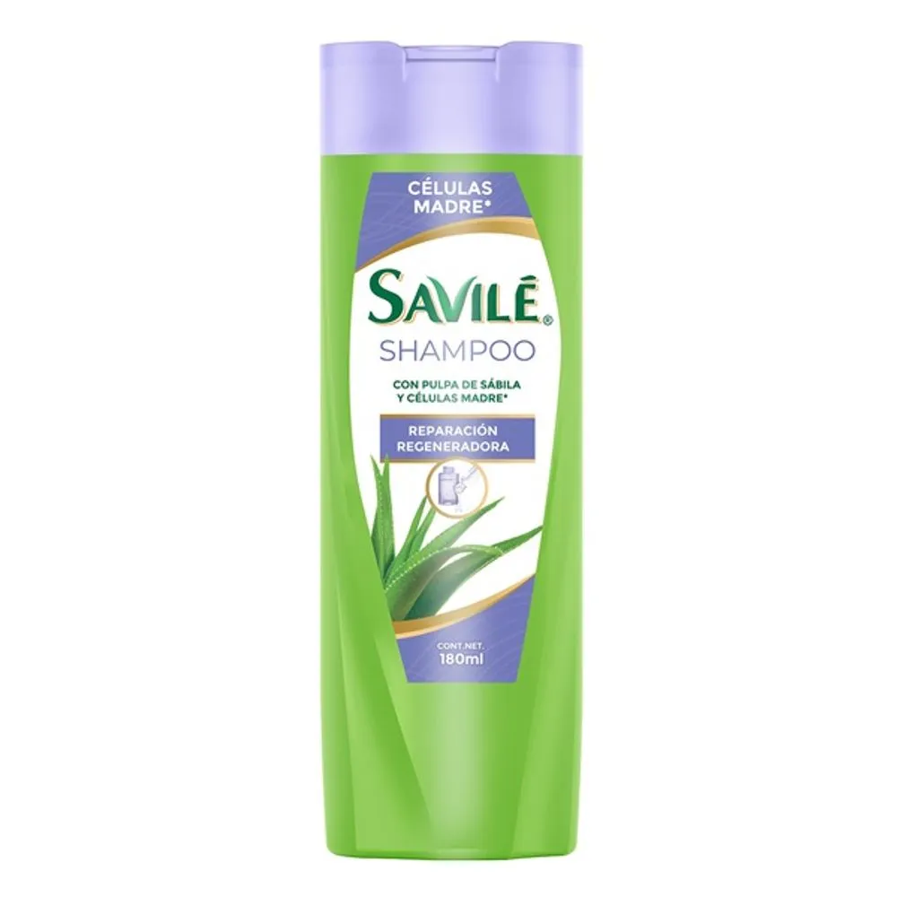 Savilé Shampoo con Pulpa de Sábila y Células Madre 180ml